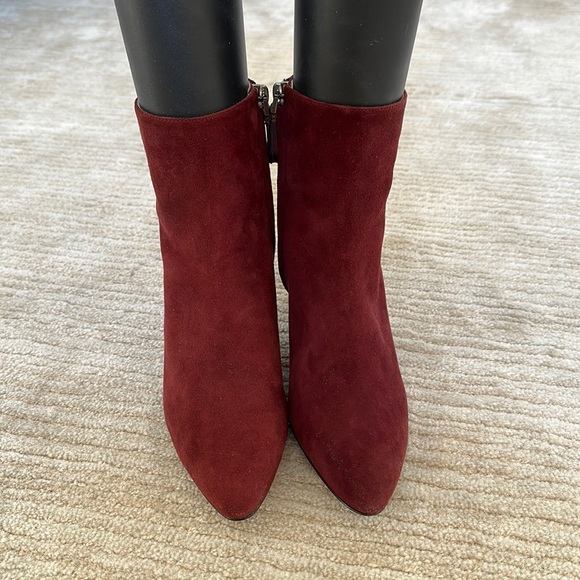 NWT Alaia Suede Plexi Heel Ankle Boots Size 36 - Picture 2 of 7